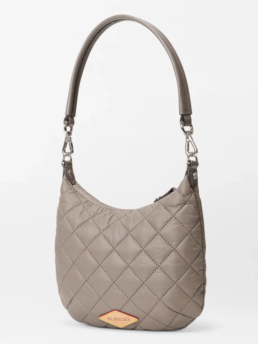 MZ Wallace Mini Crosby Sienna in Morning Dove Oxford