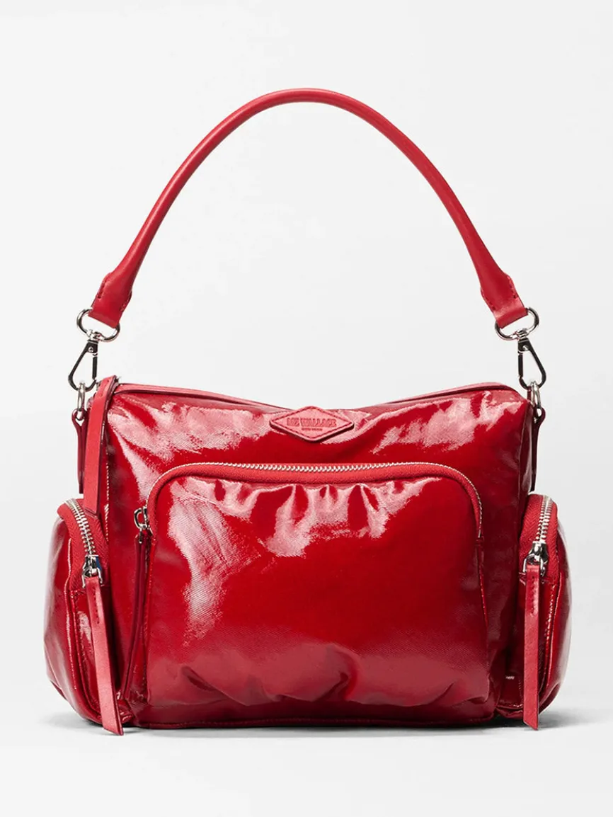 MZ Wallace Small Chelsea Crossbody in Apple Gloss Bedford