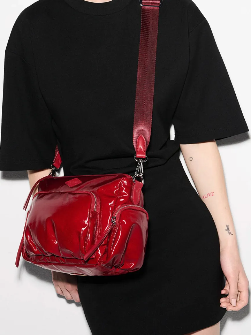 MZ Wallace Small Chelsea Crossbody in Apple Gloss Bedford
