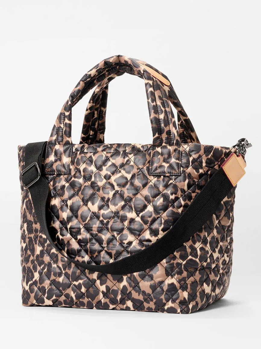 MZ Wallace Small Metro Tote Deluxe in Leopard Oxford