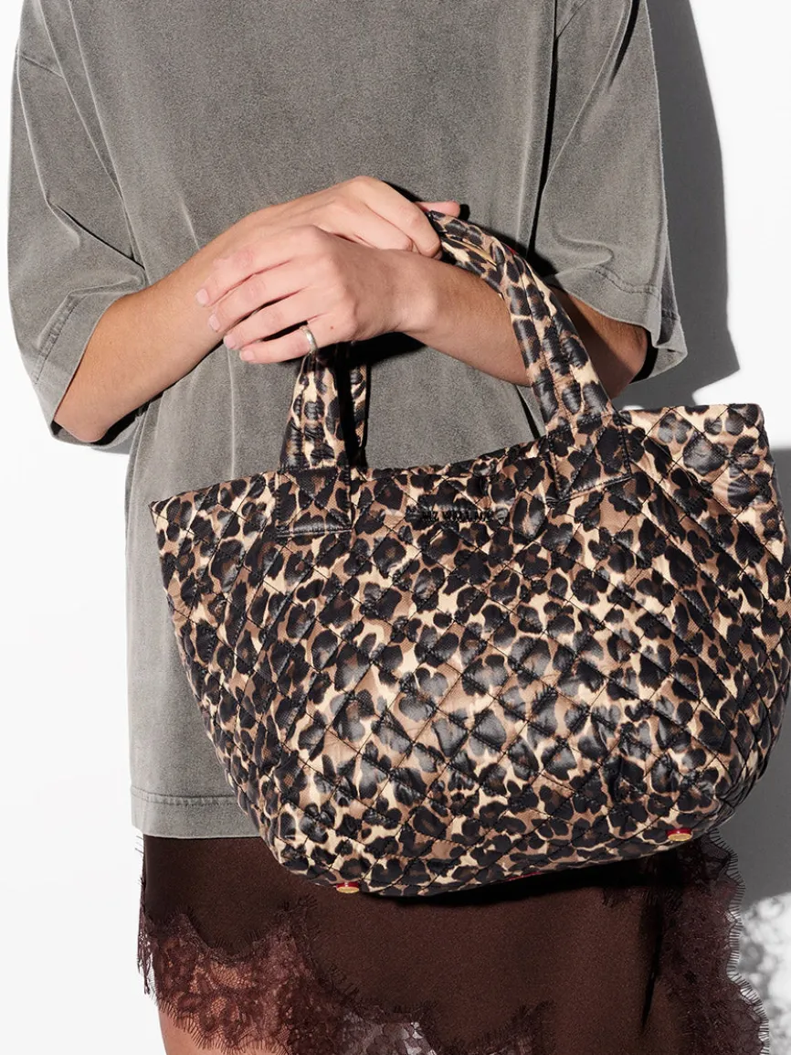 MZ Wallace Small Metro Tote Deluxe in Leopard Oxford