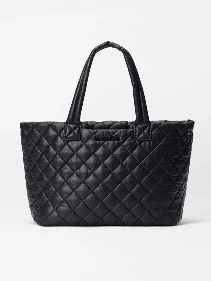 MZ Wallace Small Metro City Tote in Black Oxford