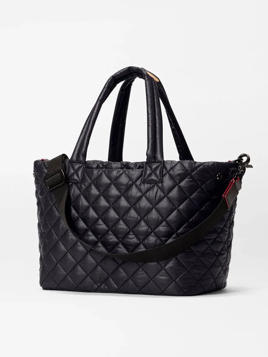 MZ Wallace Small Metro City Tote in Black Oxford