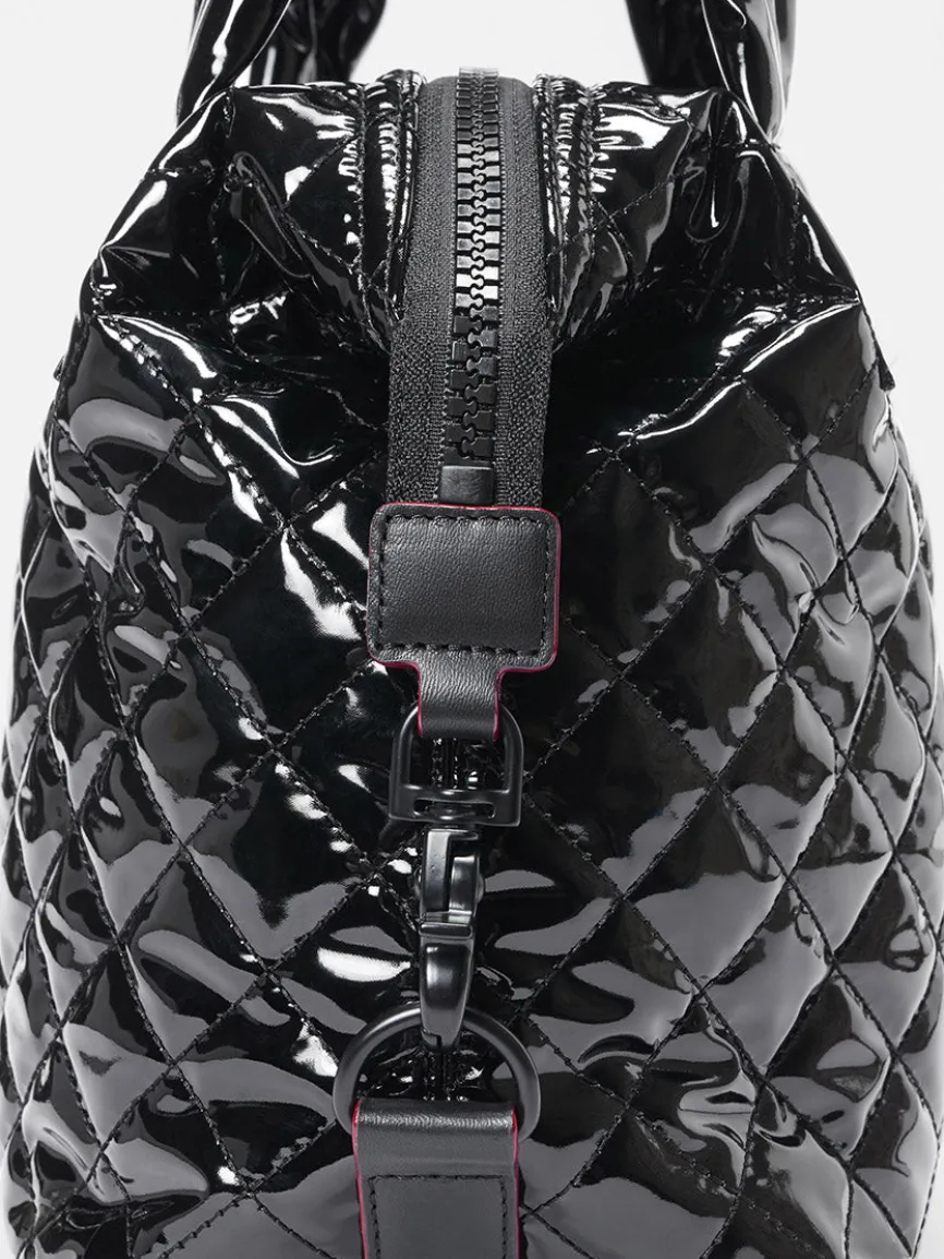 MZ Wallace Small Sutton Deluxe in Black Lacquer Oxford