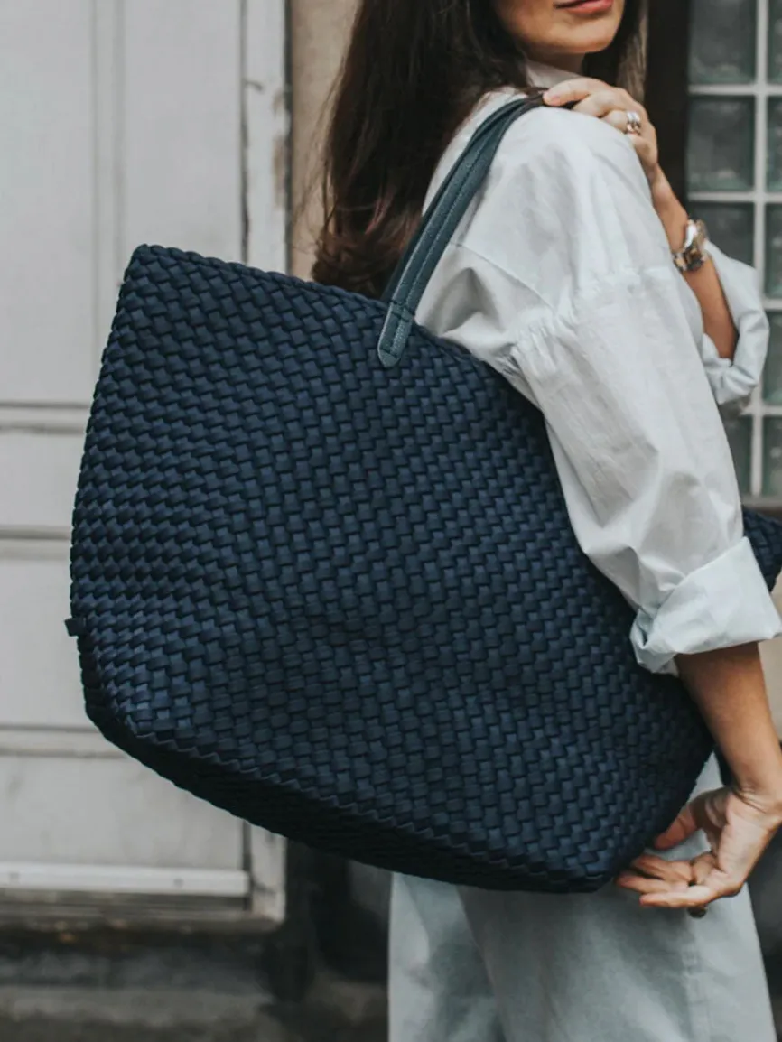 Naghedi Jet Setter Large Tote in Solid Onyx