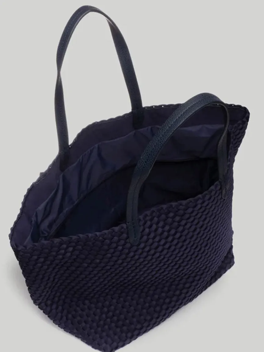 Naghedi Jetsetter Large Tote in Solid Ink Blue
