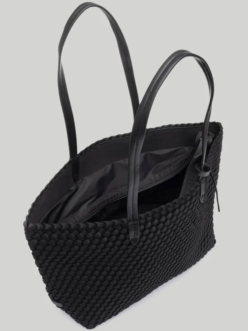 Naghedi Jetsetter Small Tote in Solid Onyx