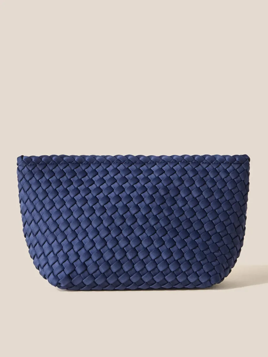 Naghedi Portofino Cosmetic Clutch in Solid Ink Blue