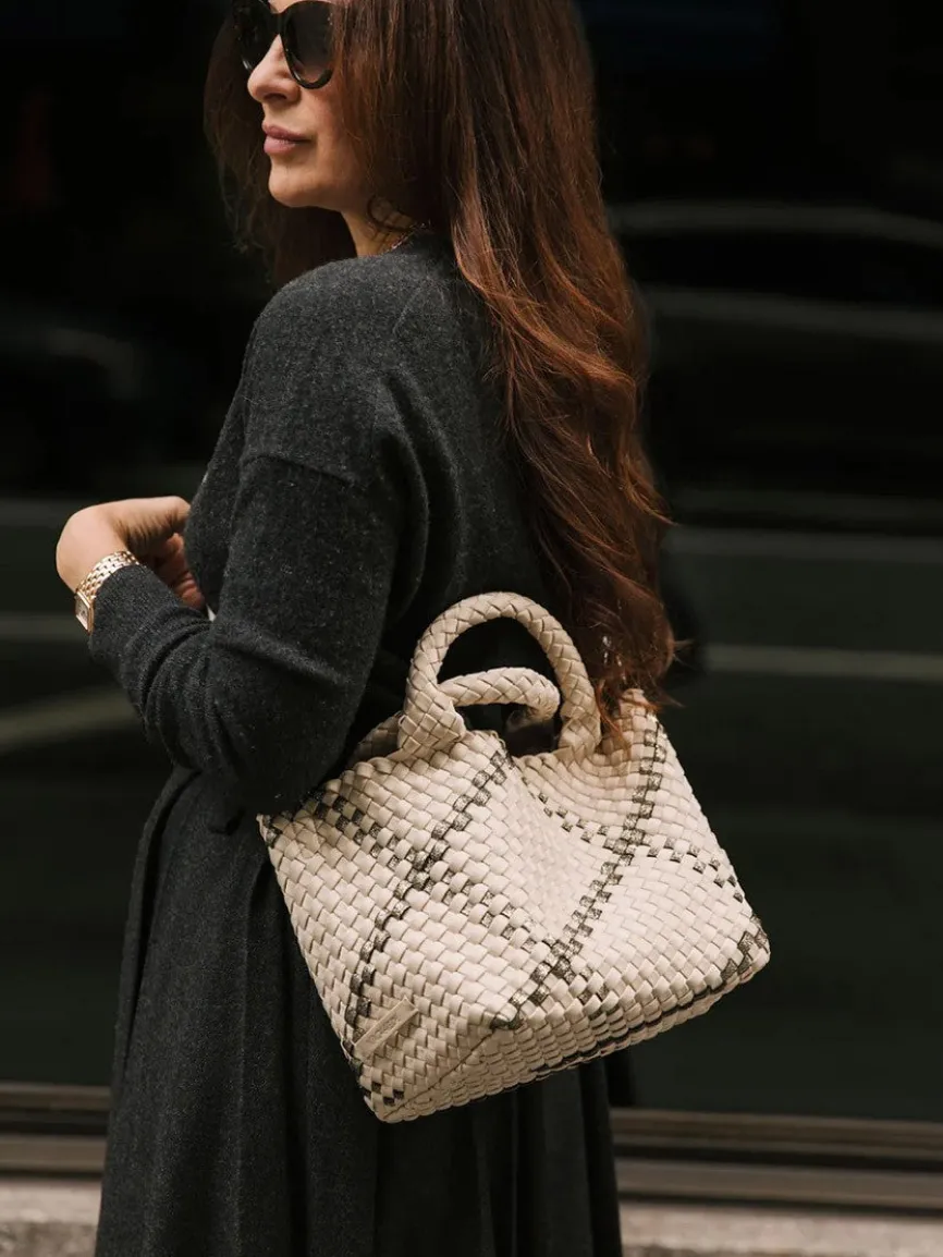 Naghedi St. Barths Small Tote in Solid Onyx