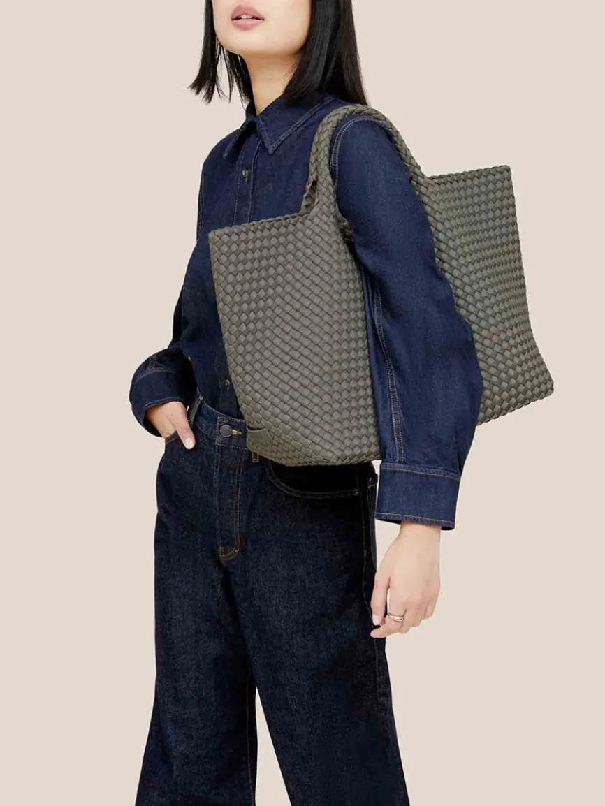 Naghedi St. Barths Large Tote in Solid Laurel