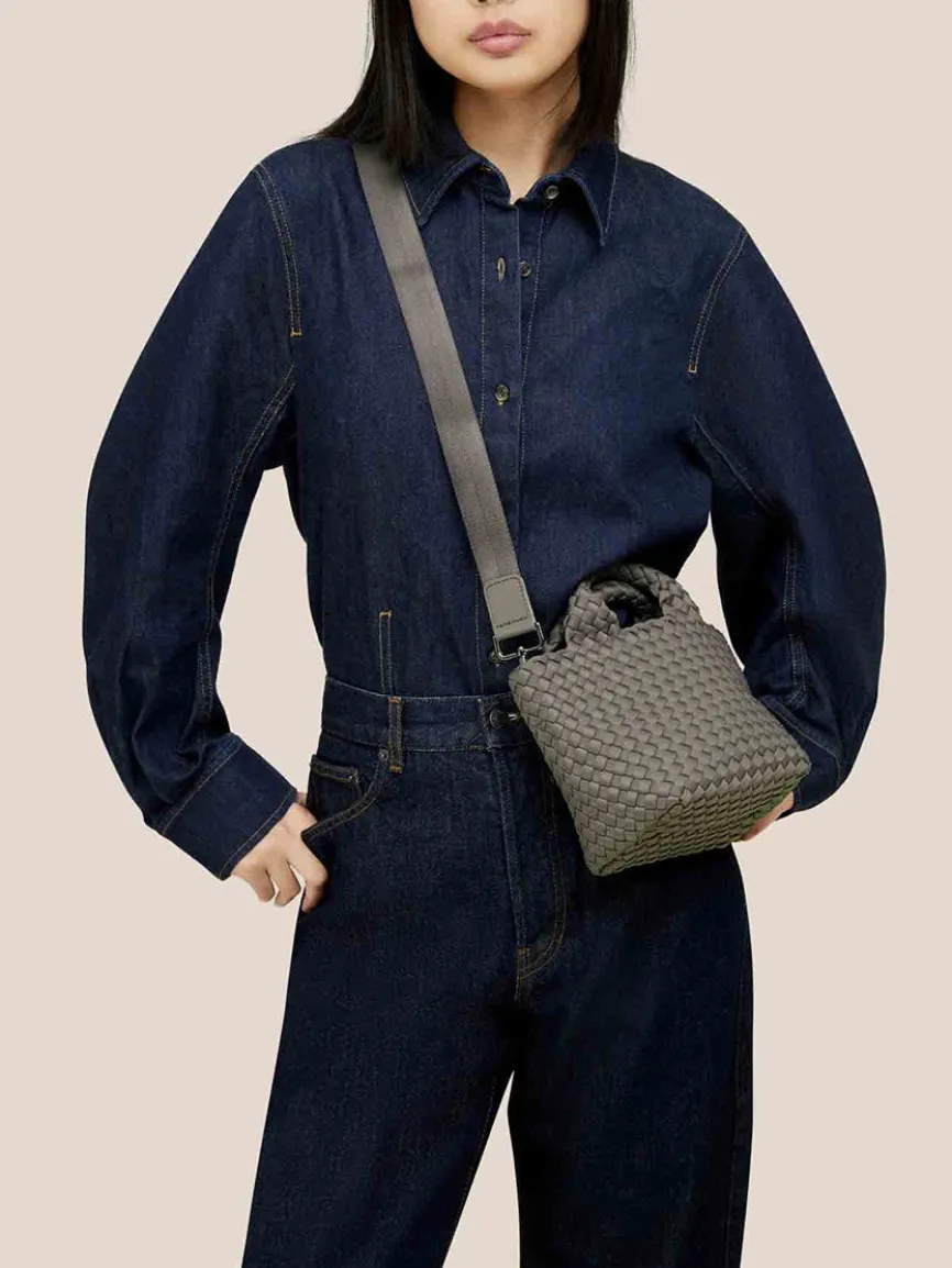 Naghedi St. Barths Petit Tote in Solid Laurel