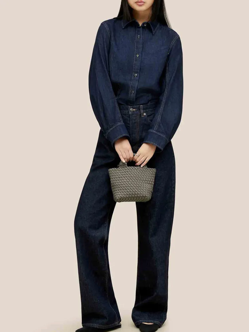 Naghedi St. Barths Petit Tote in Solid Laurel