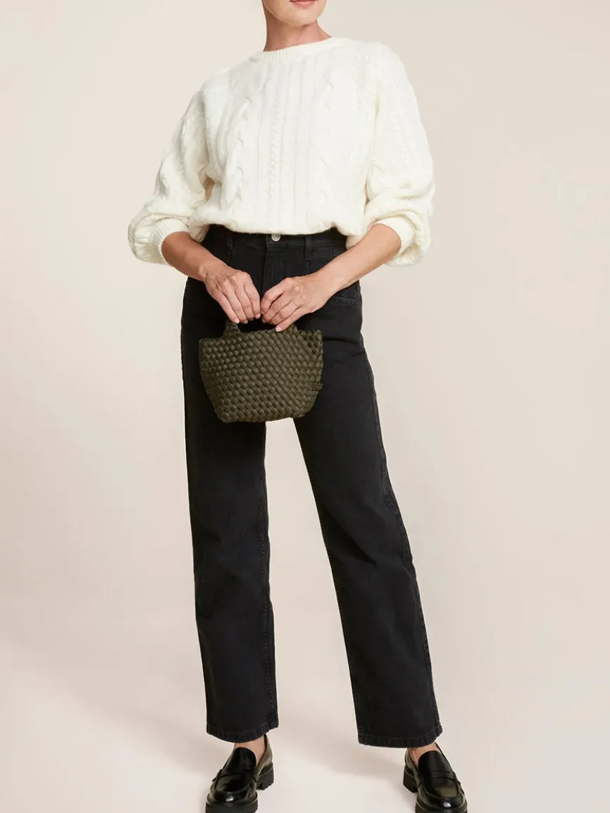 Naghedi St. Barths Petit Tote in Solid Olive