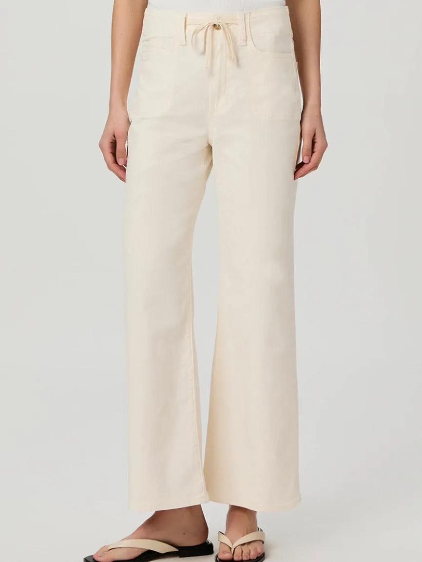 Paige Ari Wide Leg Pant in Quartz Sand