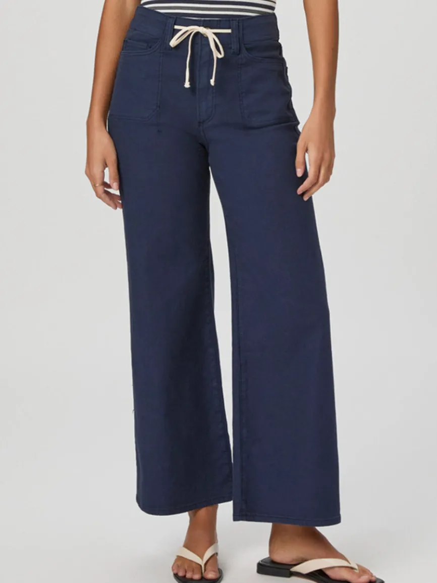 Paige Ari Wide Leg Pant in Vintage Navy