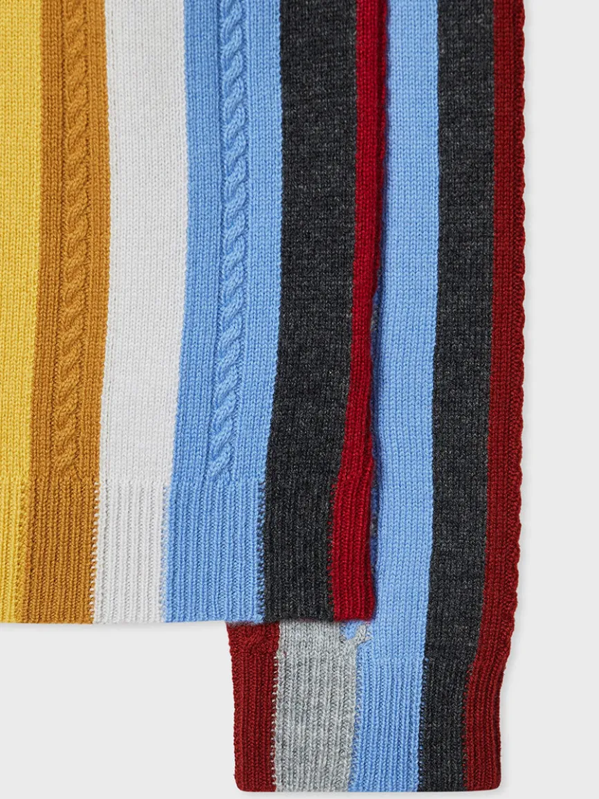 Paul Smith Cashmere-Blend Signature Stripe Sweater in Multi