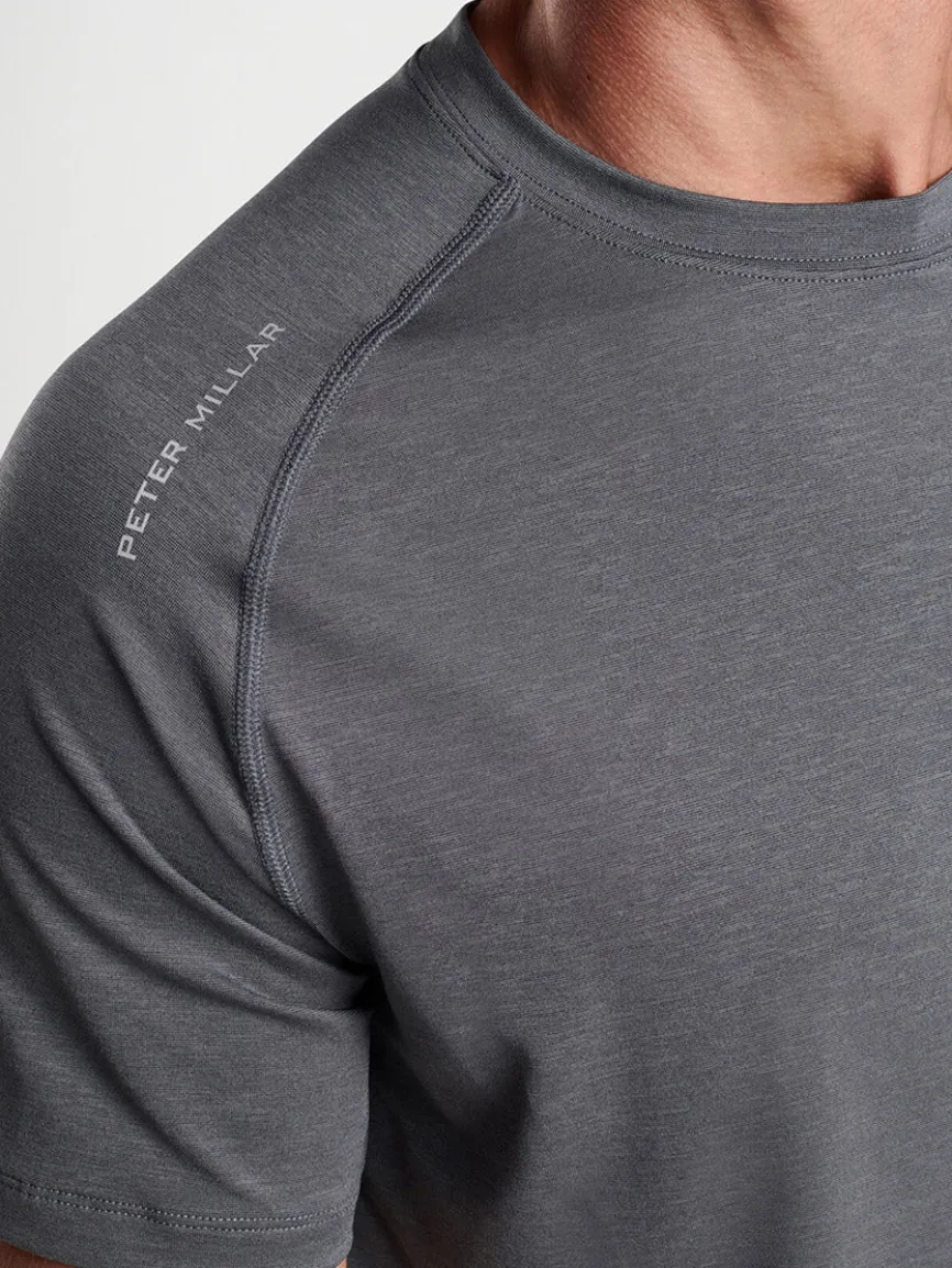 Peter Millar Aurora Performance T-Shirt in Iron