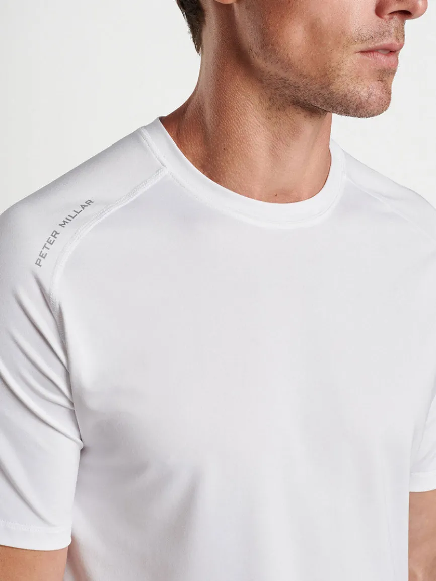 Peter Millar Aurora Performance T-Shirt in White