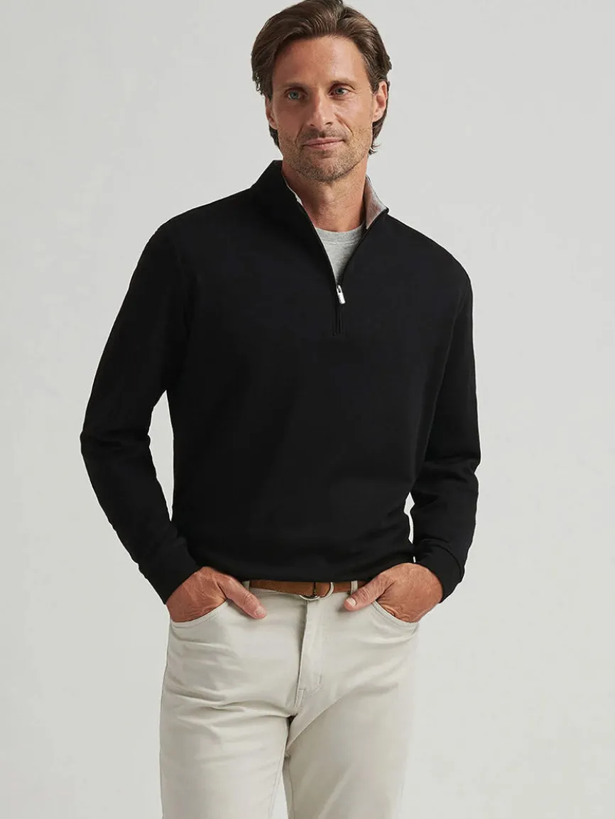 Peter Millar Crown Comfort Pullover in Black