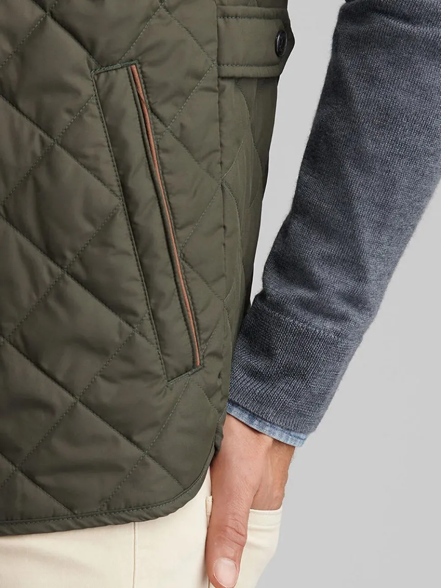 Peter Millar Essex Vest in Dark Olive