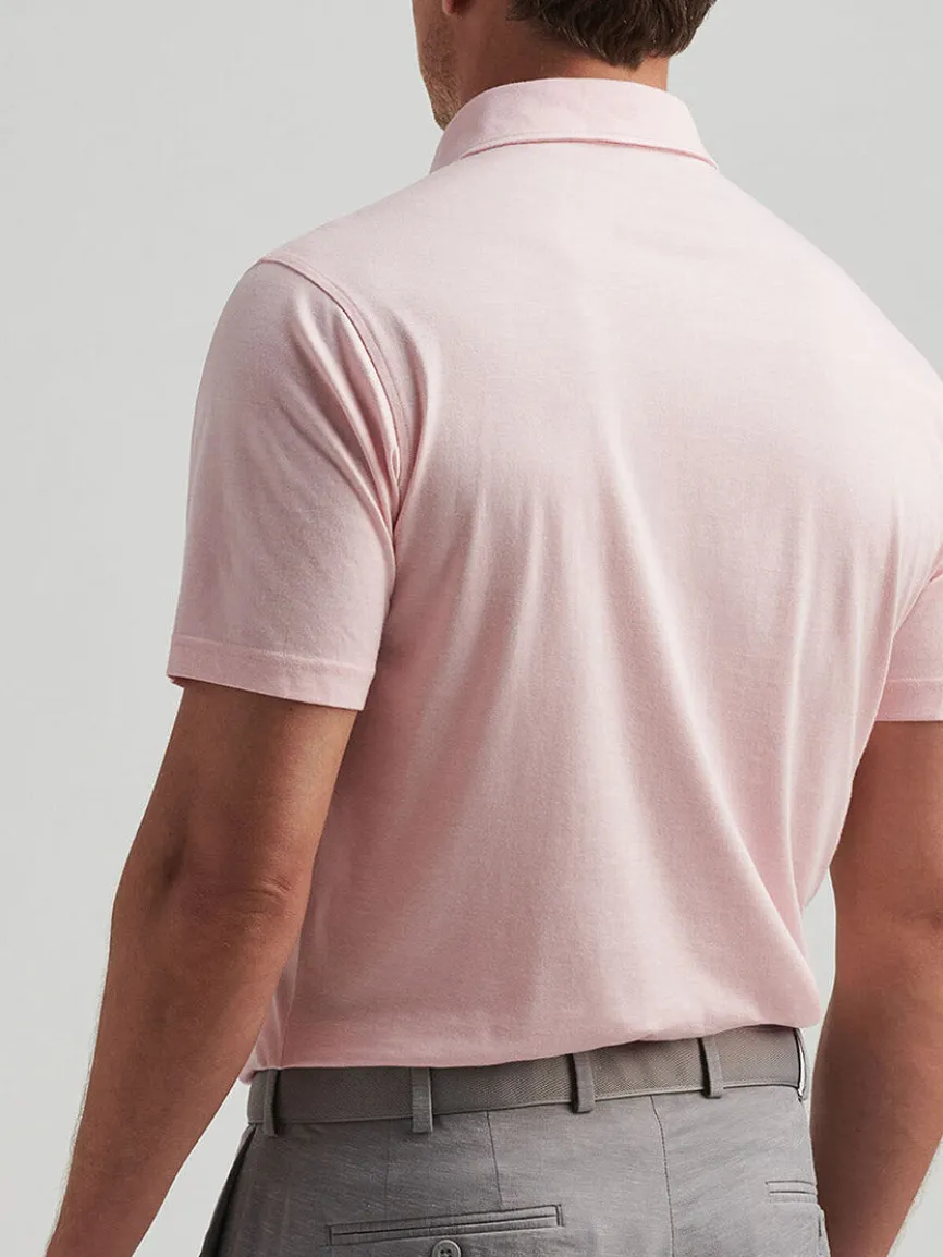 Peter Millar Excursionist Flex Polo in Pink Crepe