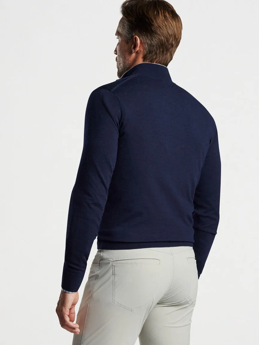 Peter Millar Excursionist Flex Quarter-Zip in Navy