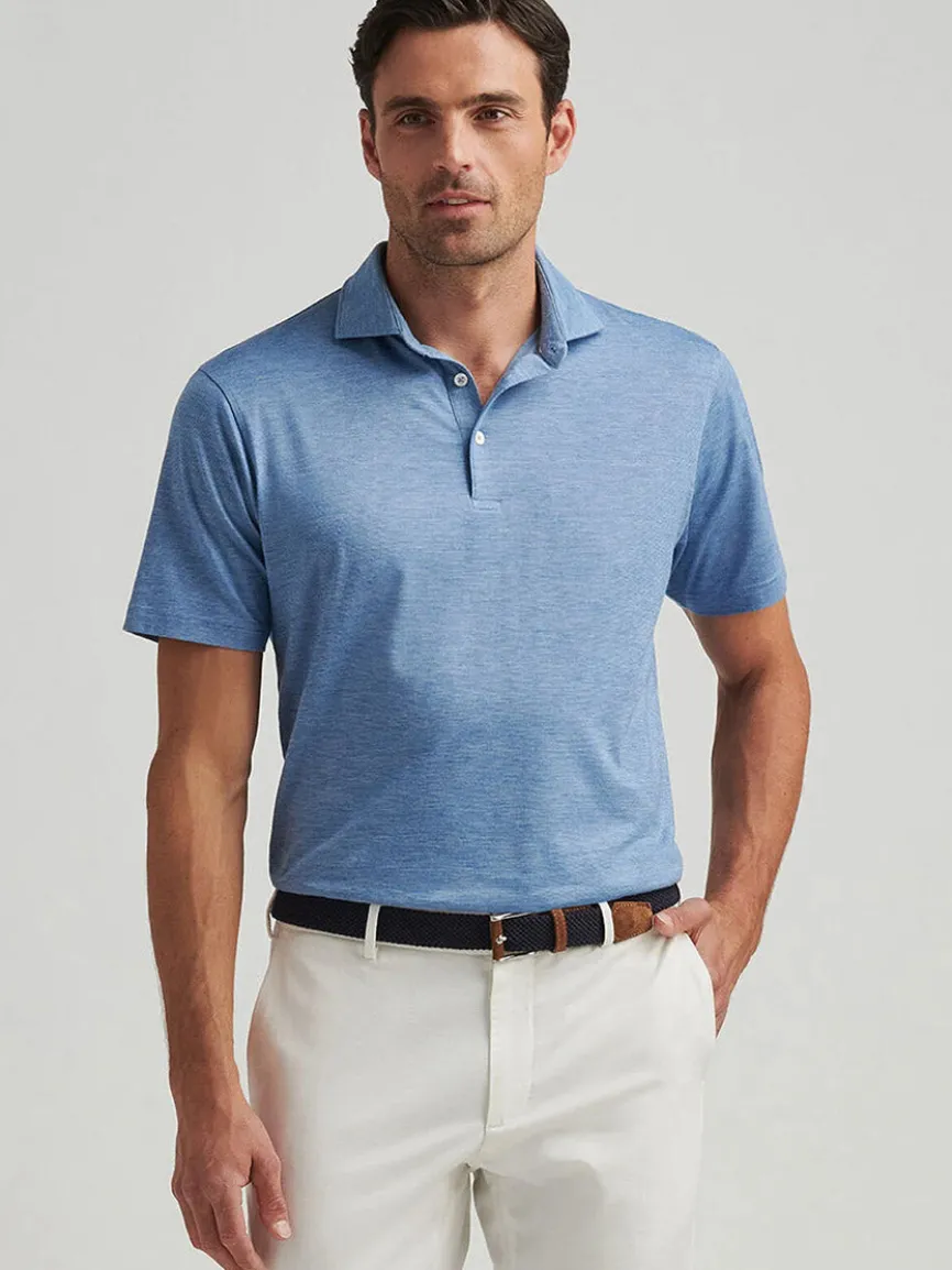 Peter Millar Excursionist Flex Polo in Nordic Blue
