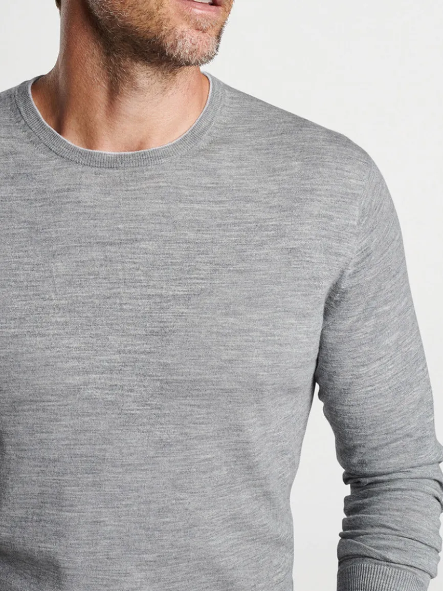 Peter Millar Excursionist Flex Crew in Gale Grey