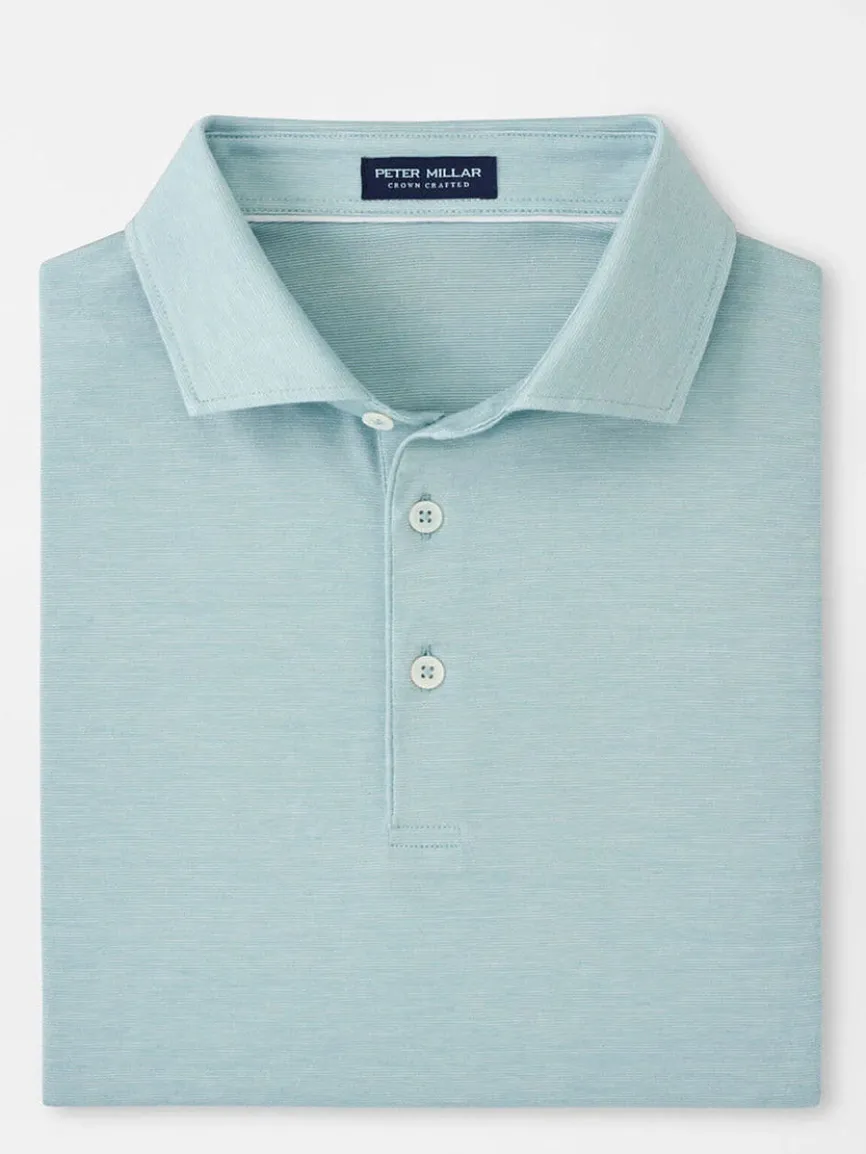 Peter Millar Excursionist Flex Polo in Blue Spruce