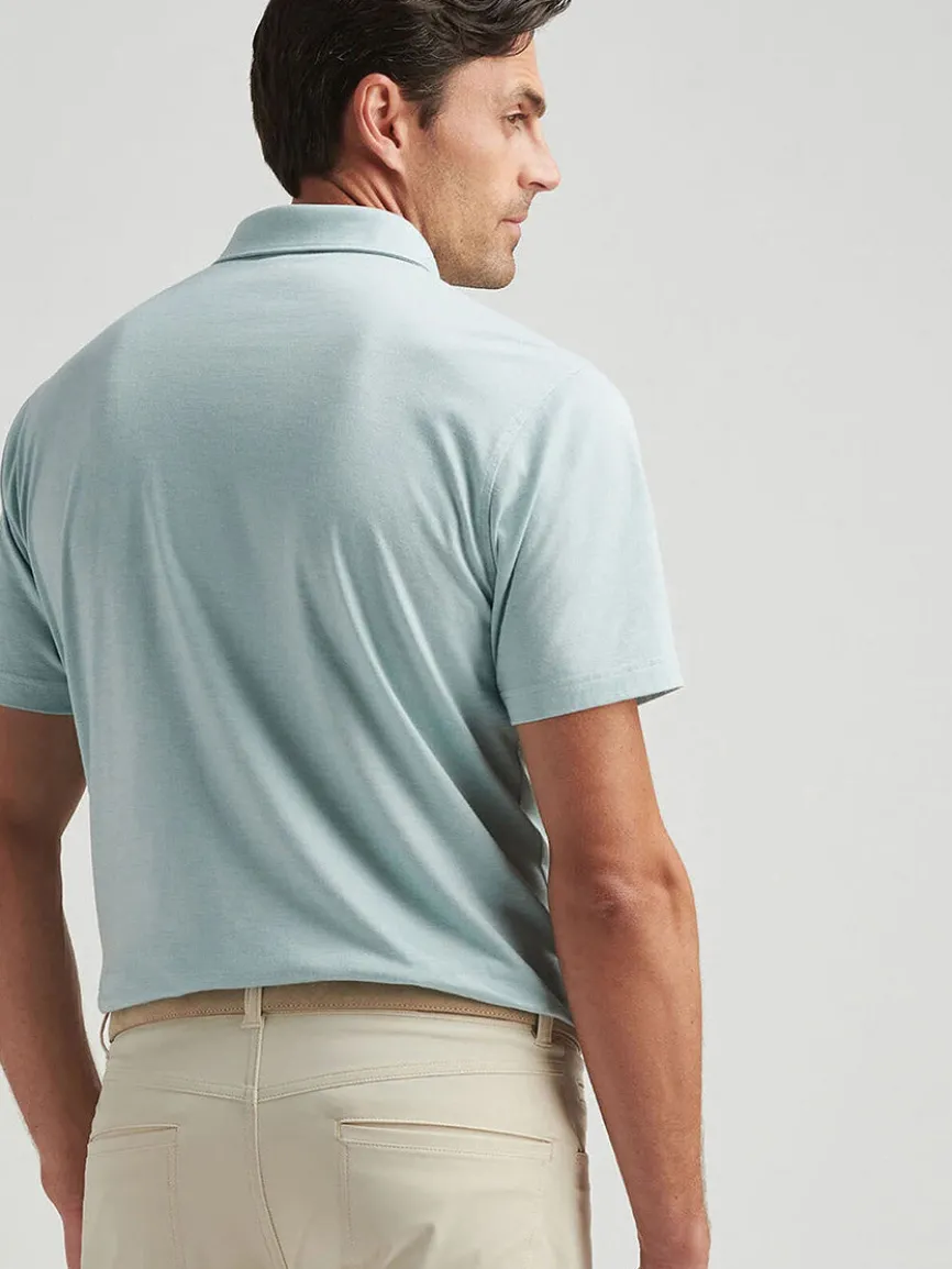 Peter Millar Excursionist Flex Polo in Blue Spruce