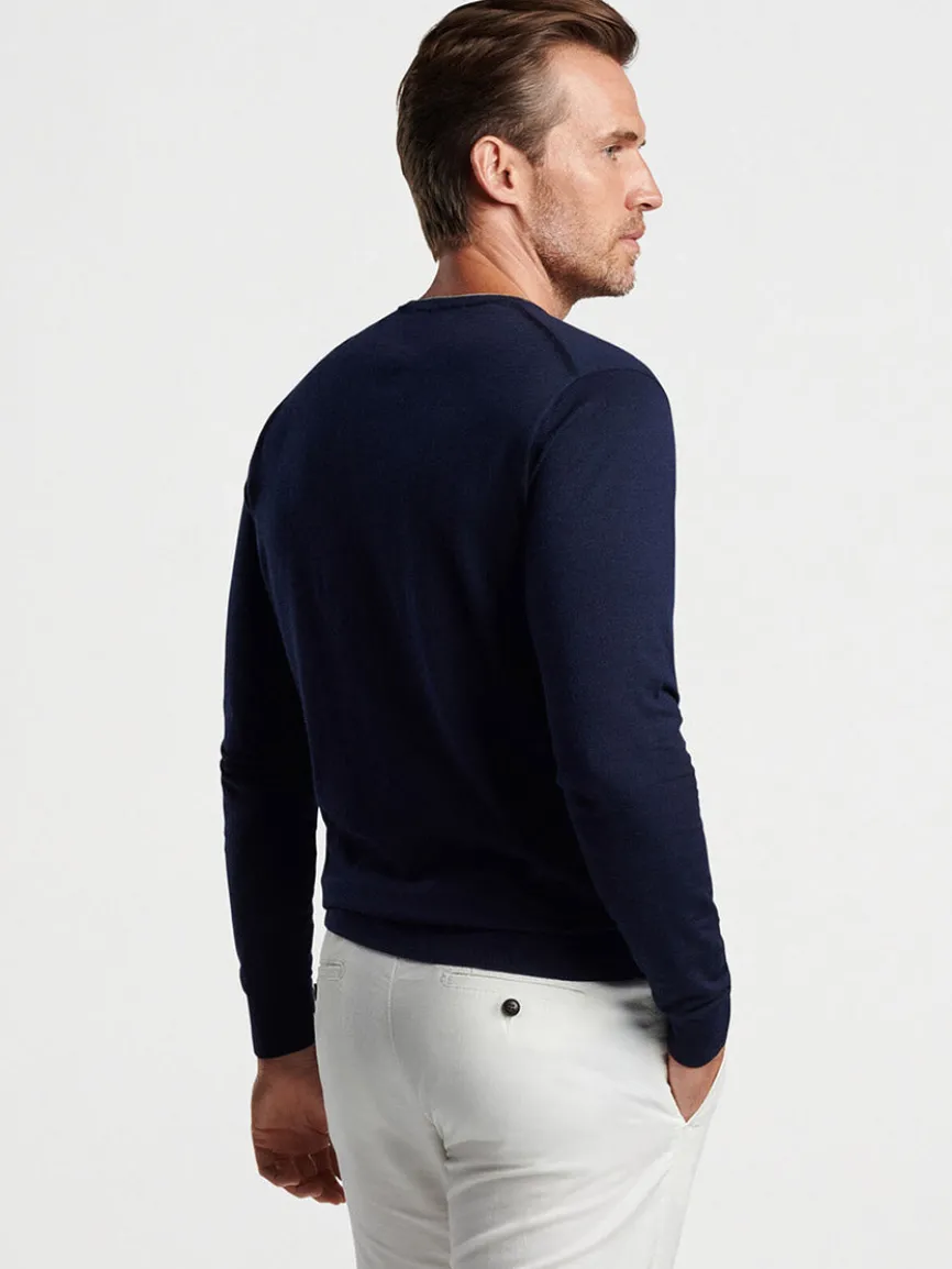 Peter Millar Excursionist Flex Crew in Navy
