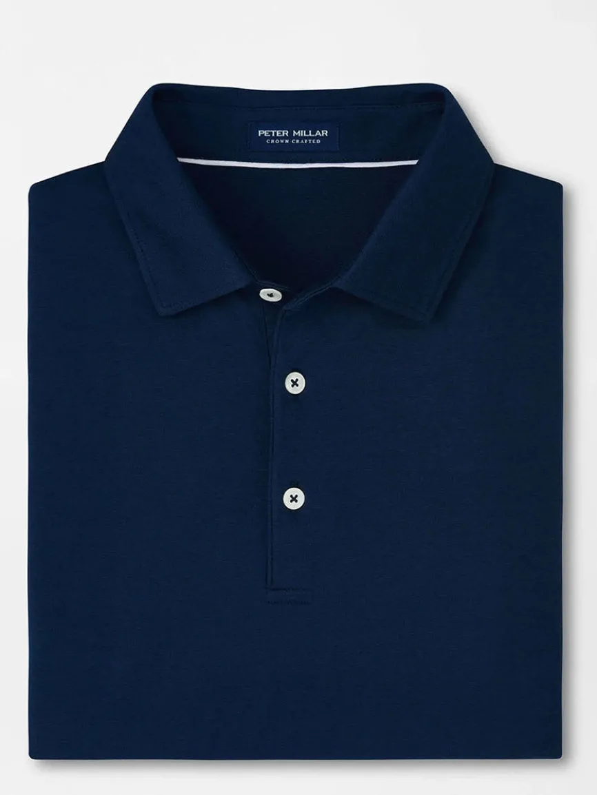 Peter Millar Excursionist Flex Polo in Atlantic Blue