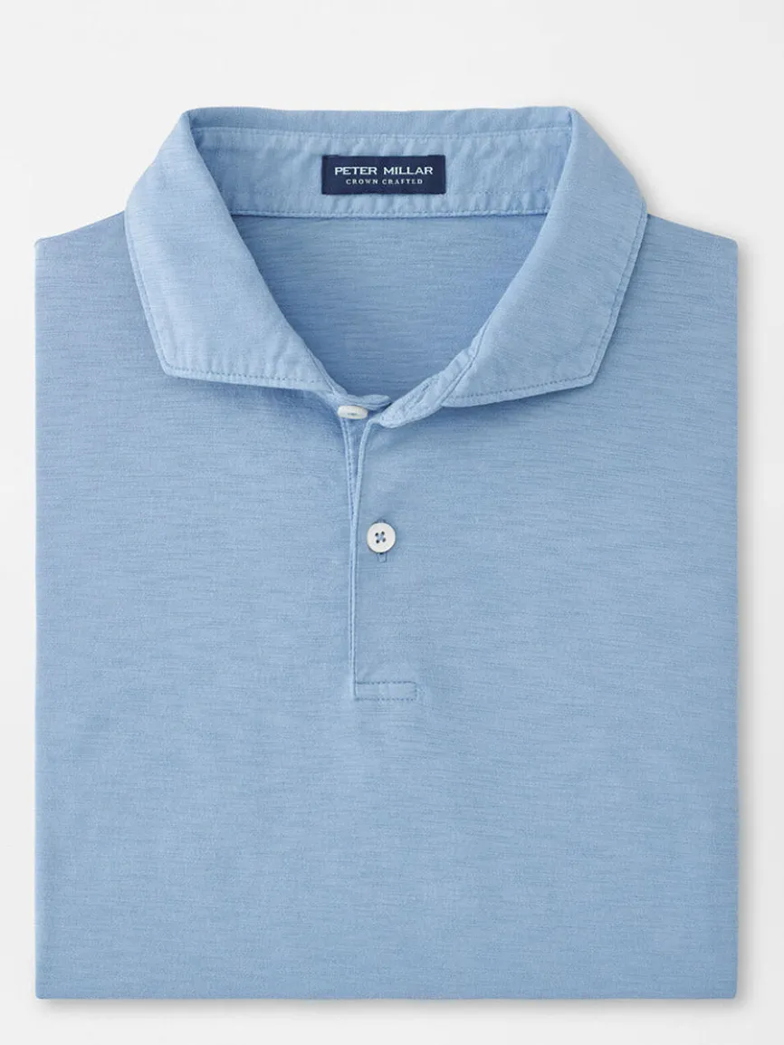Peter Millar Journeyman Short Sleeve Polo in Angelite