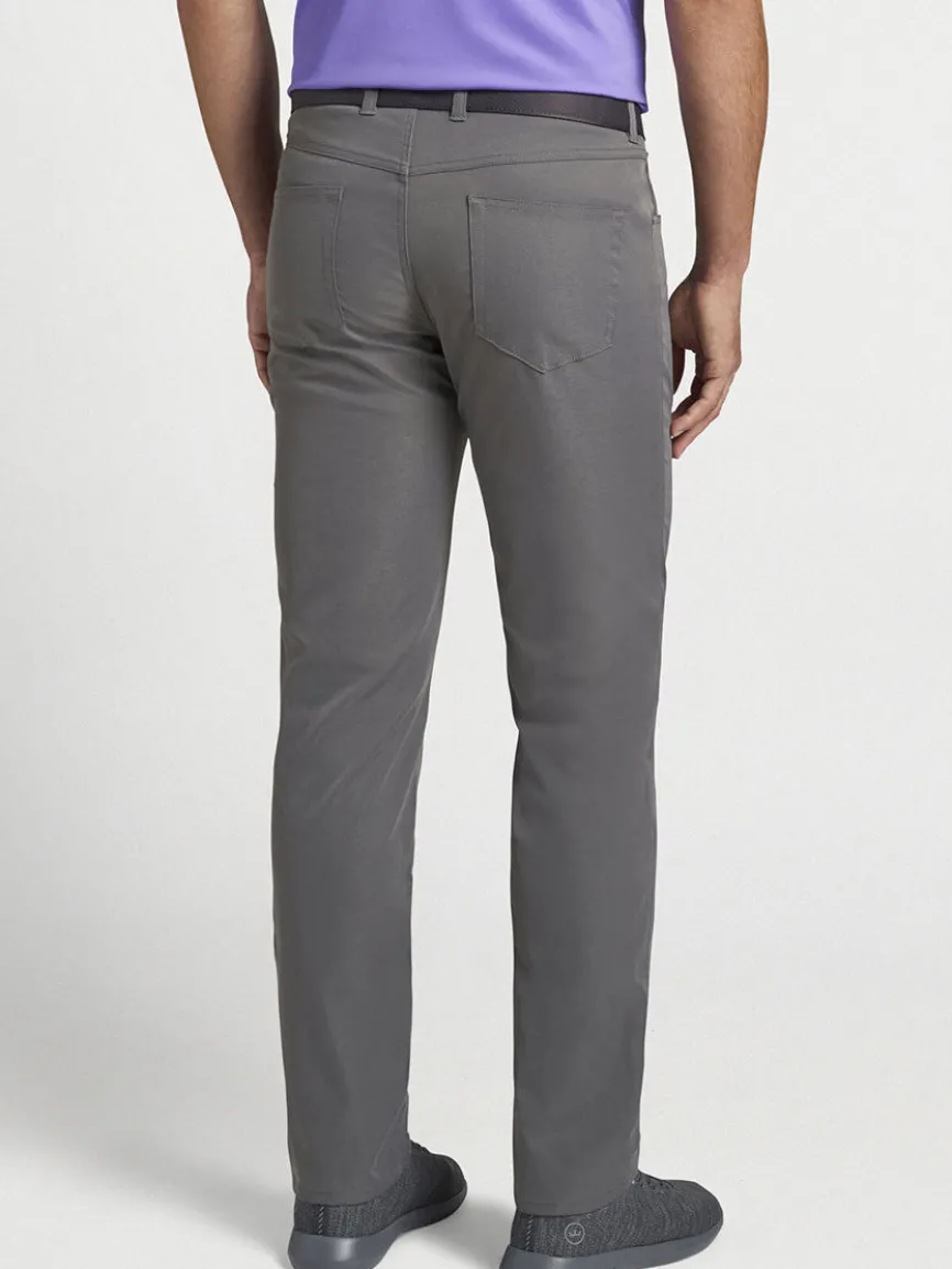Peter Millar Performance Five-Pocket Pant in Iron
