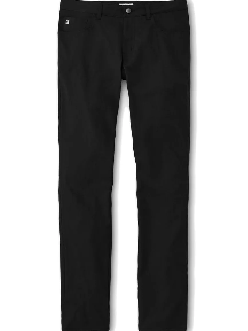 Peter Millar Performance Five-Pocket Pant in Black