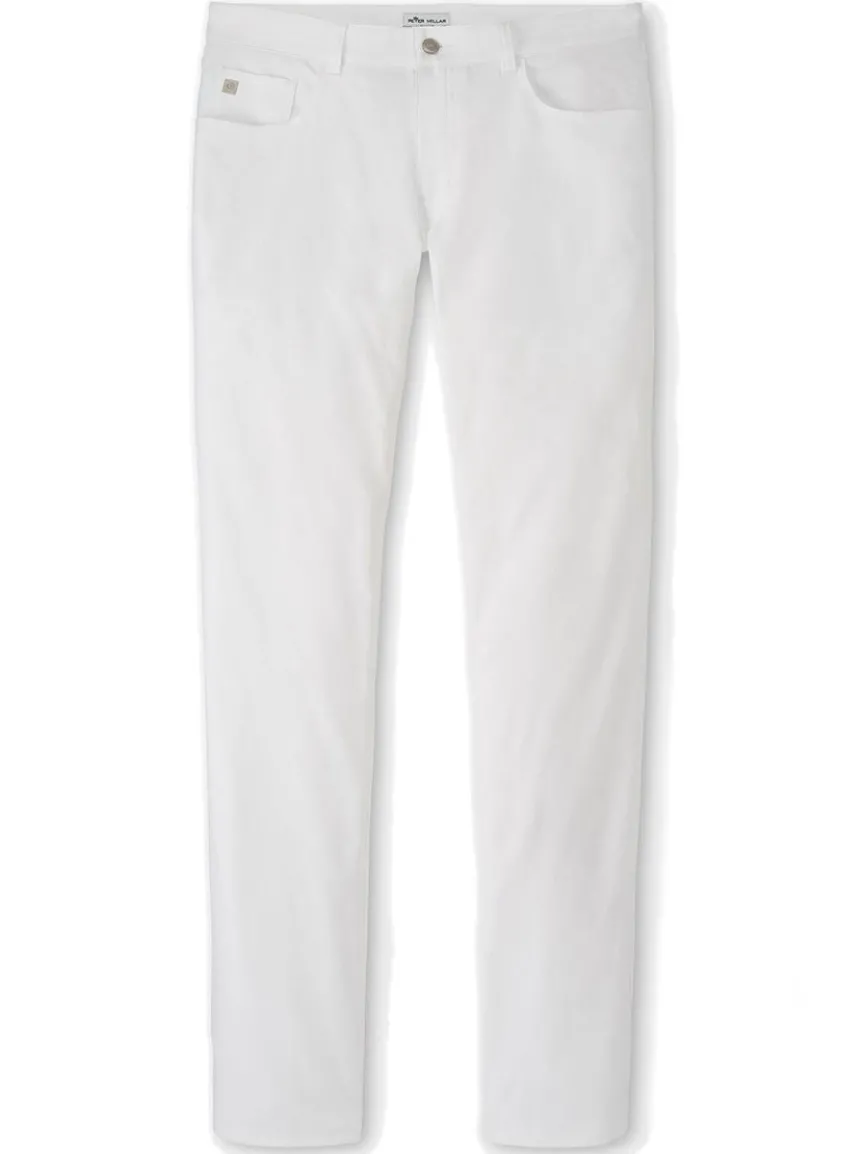 Peter Millar Performance Five-Pocket Pant in White