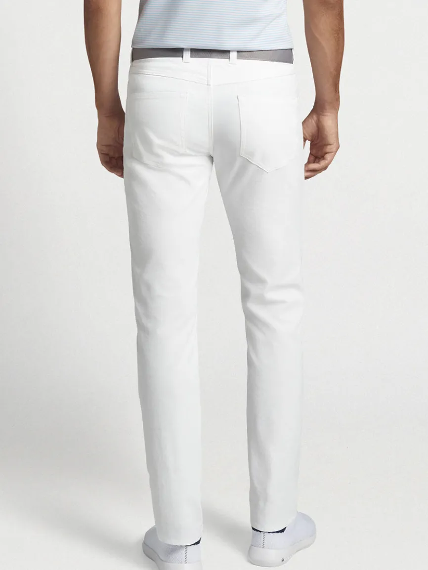 Peter Millar Performance Five-Pocket Pant in White