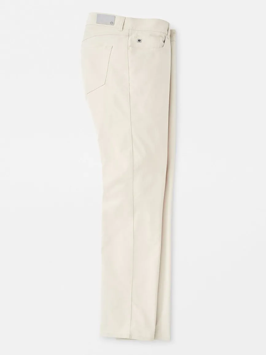 Peter Millar Performance Five-Pocket Pant in Stone