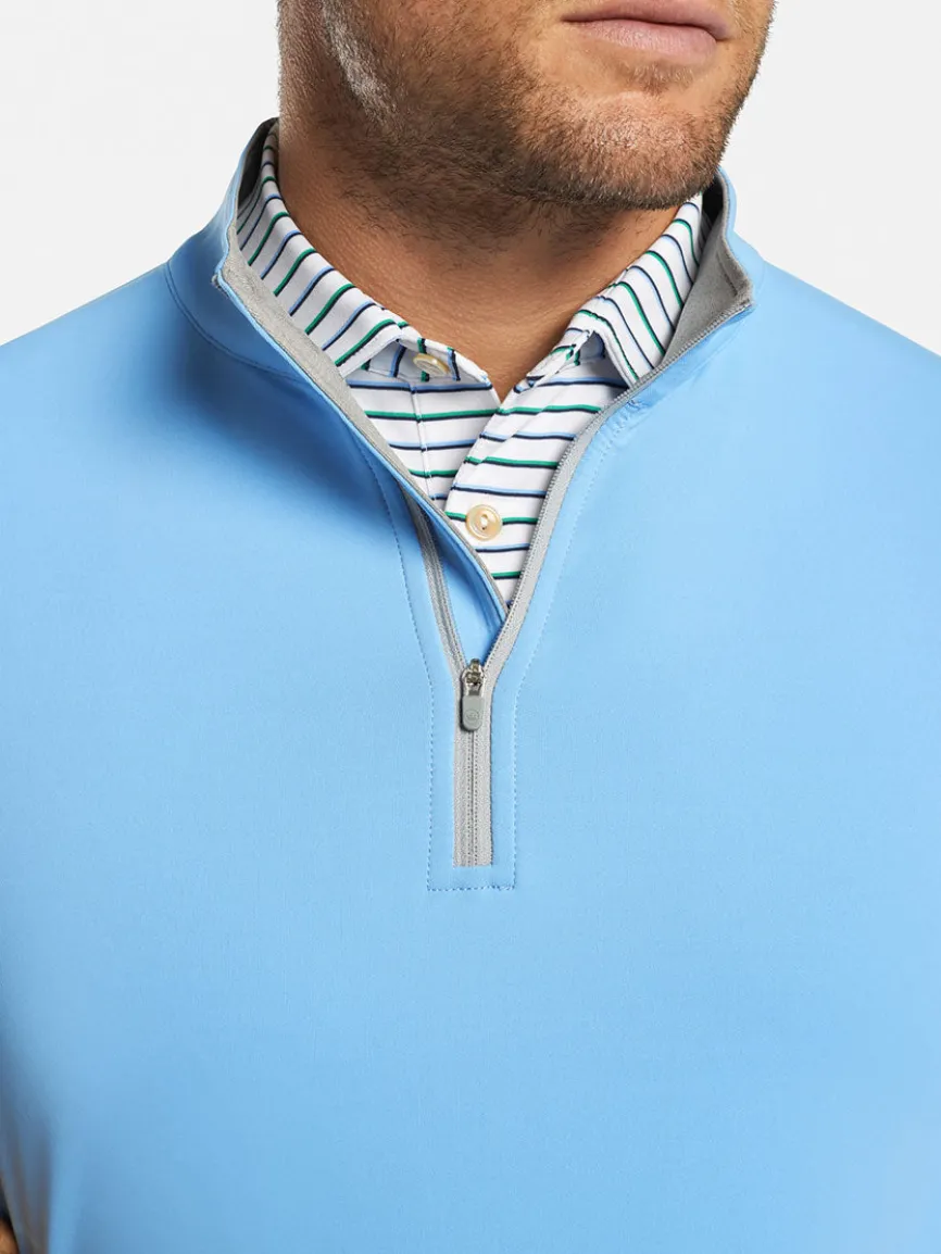 Peter Millar Perth Performance Quarter-Zip in Cottage Blue
