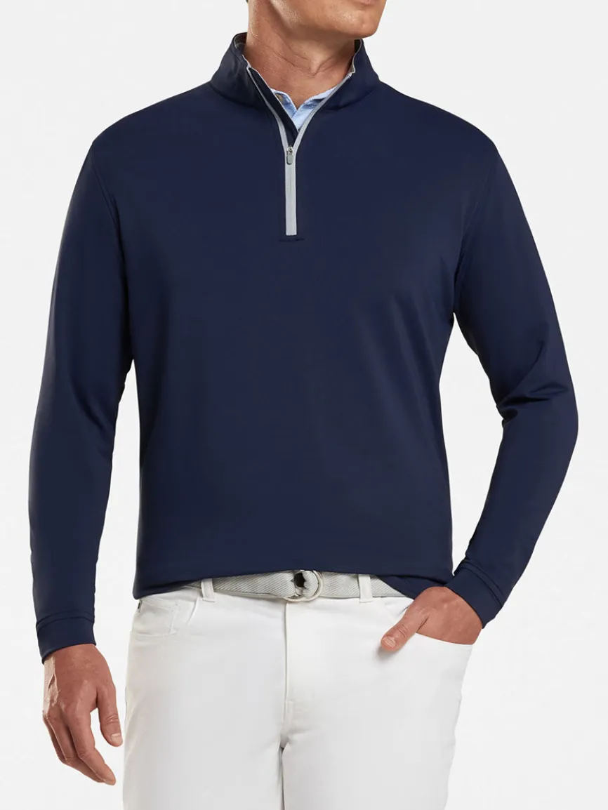 Peter Millar Perth Performance Quarter-Zip in Navy