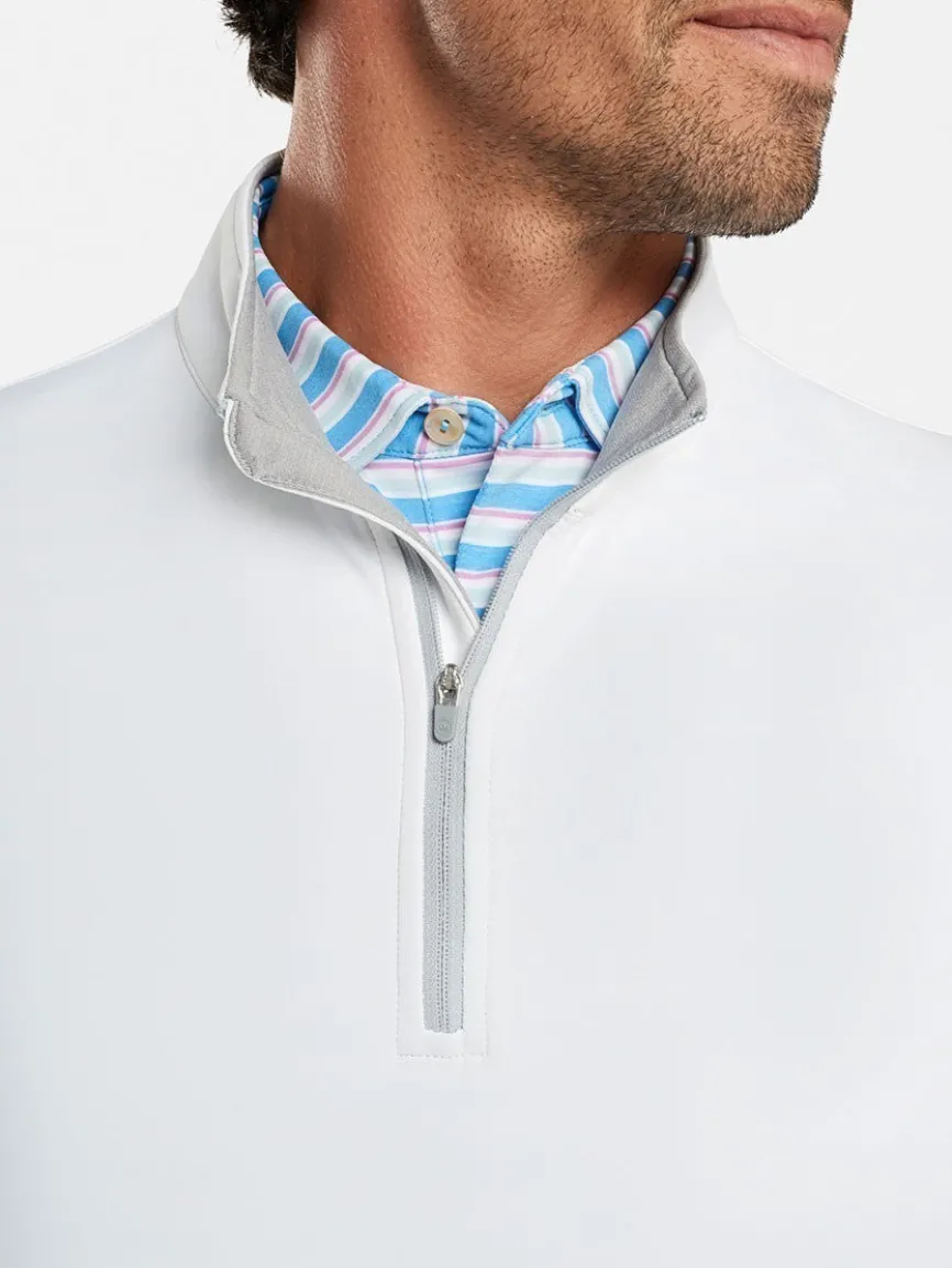 Peter Millar Perth Performance Quarter-Zip in White