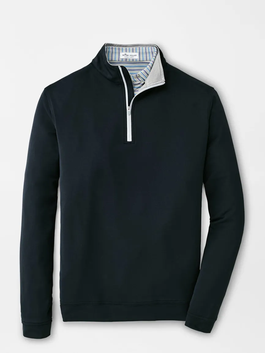 Peter Millar Perth Performance Quarter-Zip in Black