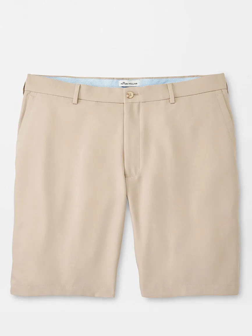 Peter Millar Salem Performance Short in Khaki