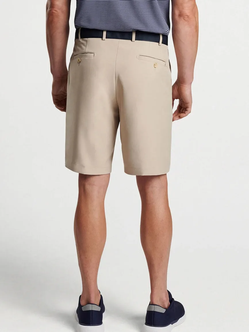 Peter Millar Salem Performance Short in Khaki