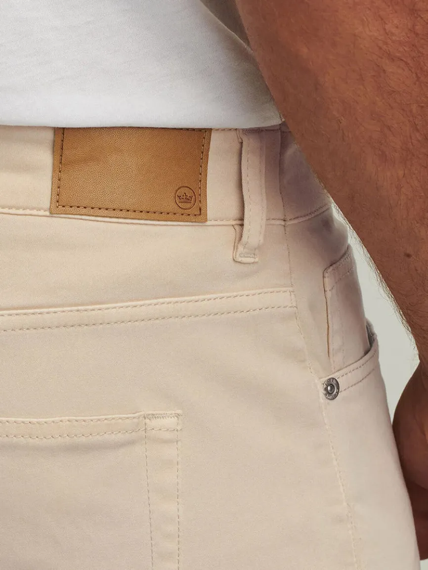 Peter Millar Signature Sateen Five-Pocket Pant in Sand