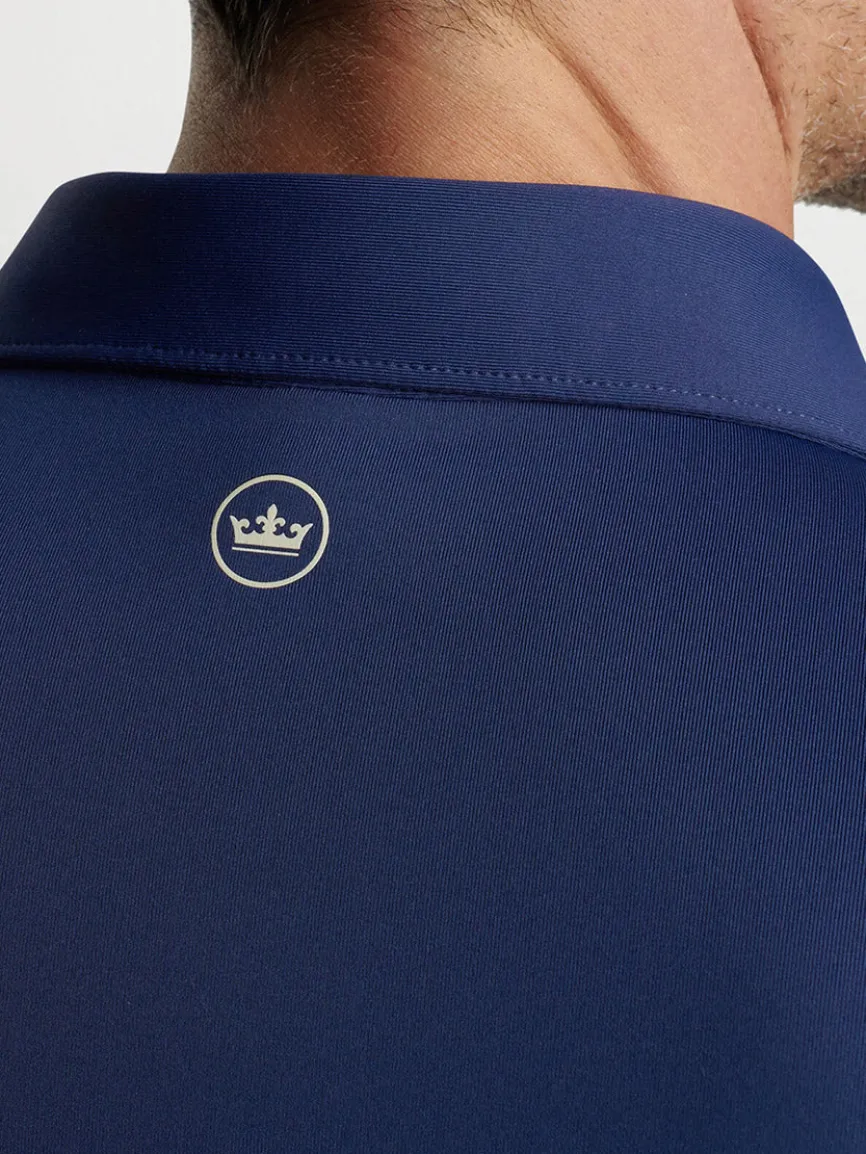 Peter Millar Solid Performance Jersey Polo in Navy