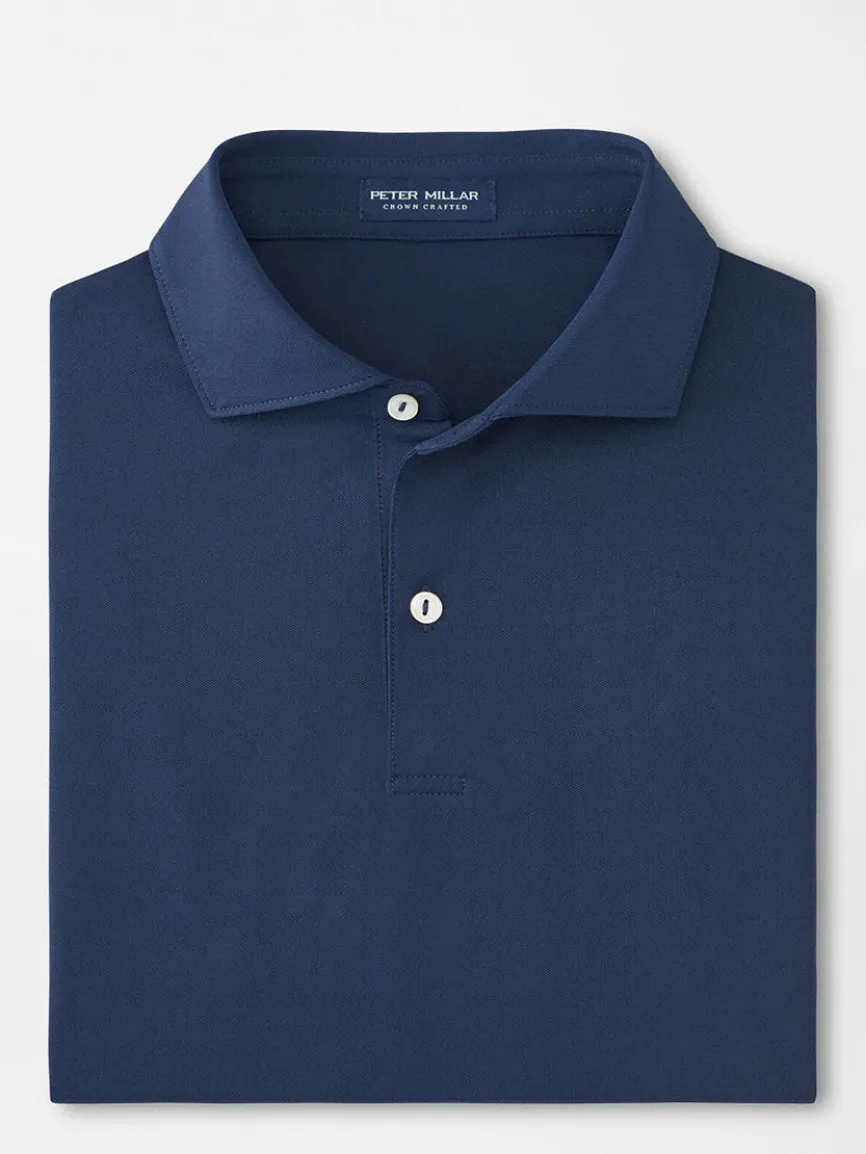 Peter Millar Soul Performance Mesh Polo in Navy