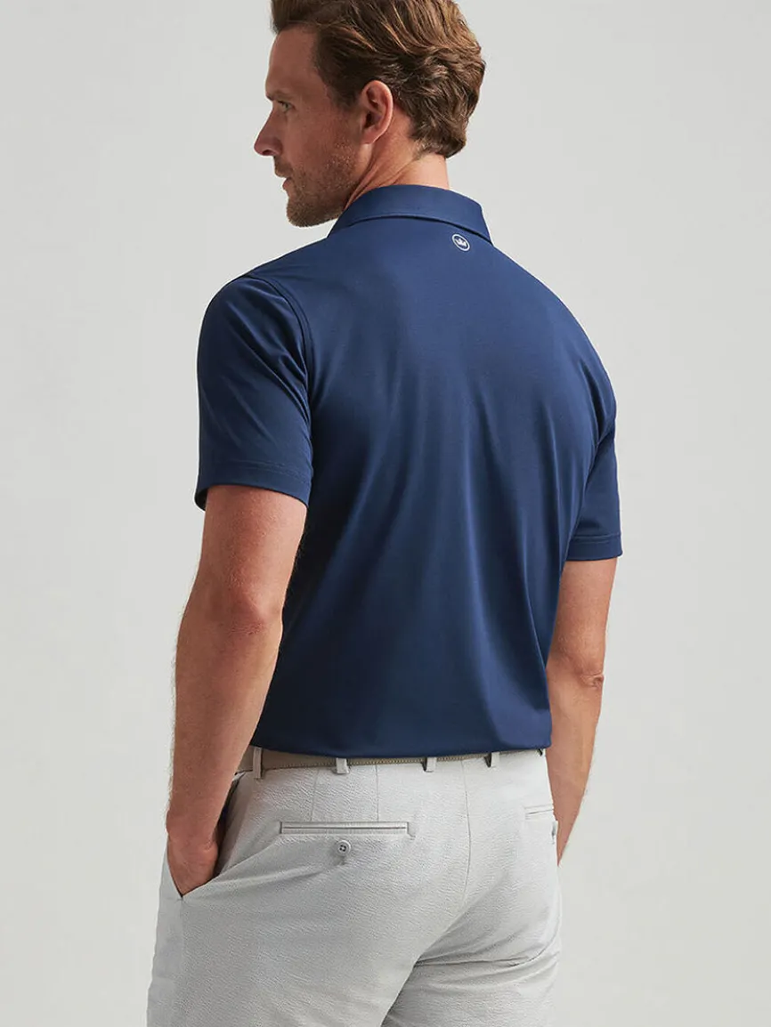 Peter Millar Soul Performance Mesh Polo in Navy