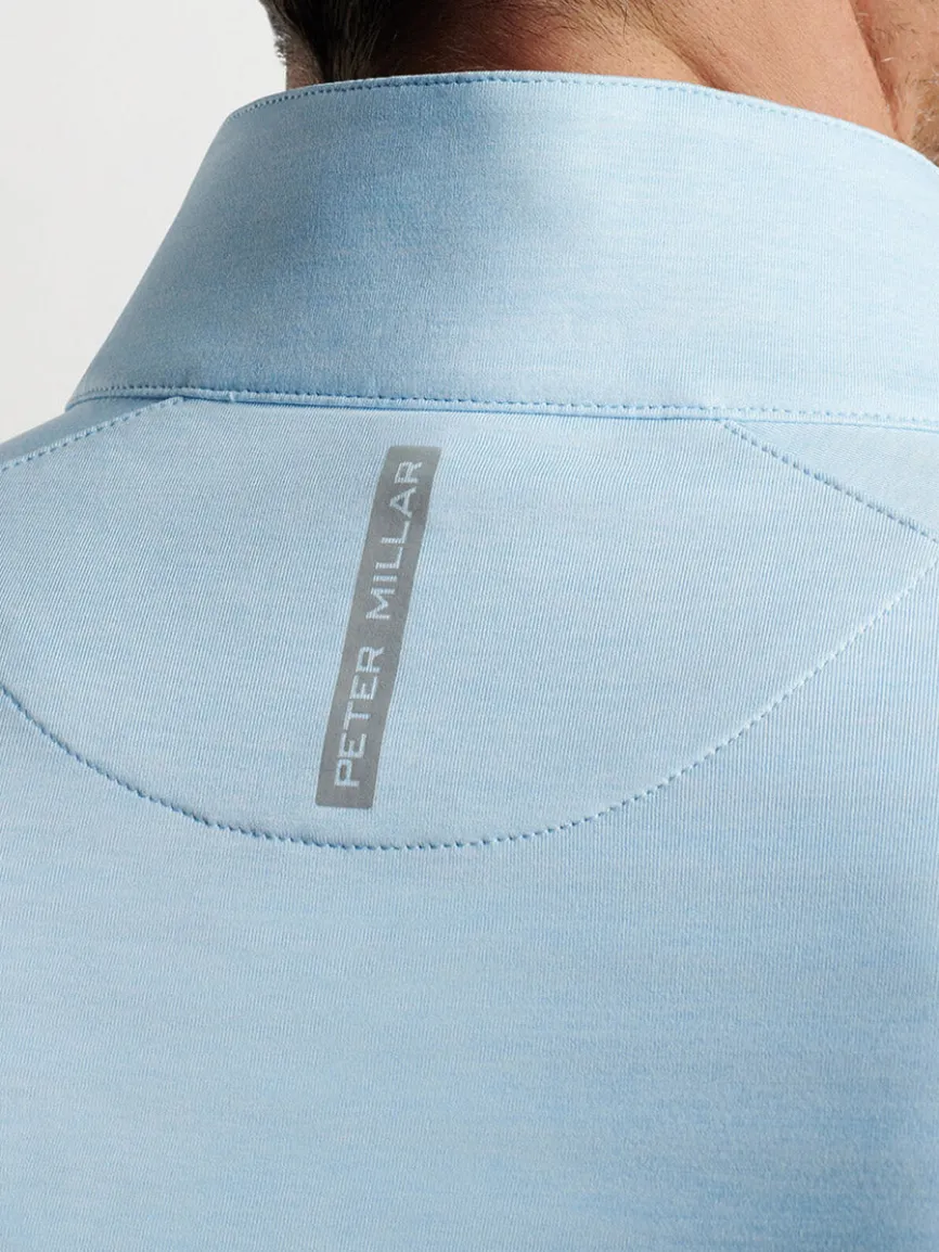 Peter Millar Stealth Performance Quarter-Zip in Blue Frost