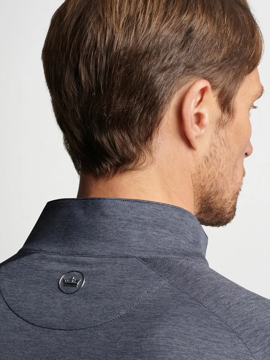 Peter Millar Stealth Performance Quarter-Zip in Steel
